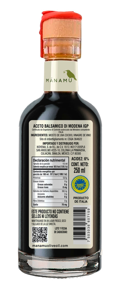 Vinagre Balsámico de Modena IGP “10 Años” 250 ml